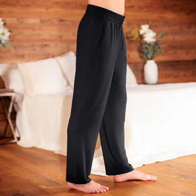 Bequeme Pyjamahose Herren || Black